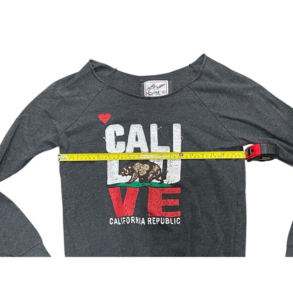Reflex Cali Love Heritage Sweatshirt Size L Gray California Republic Bear - Picture 5 of 6